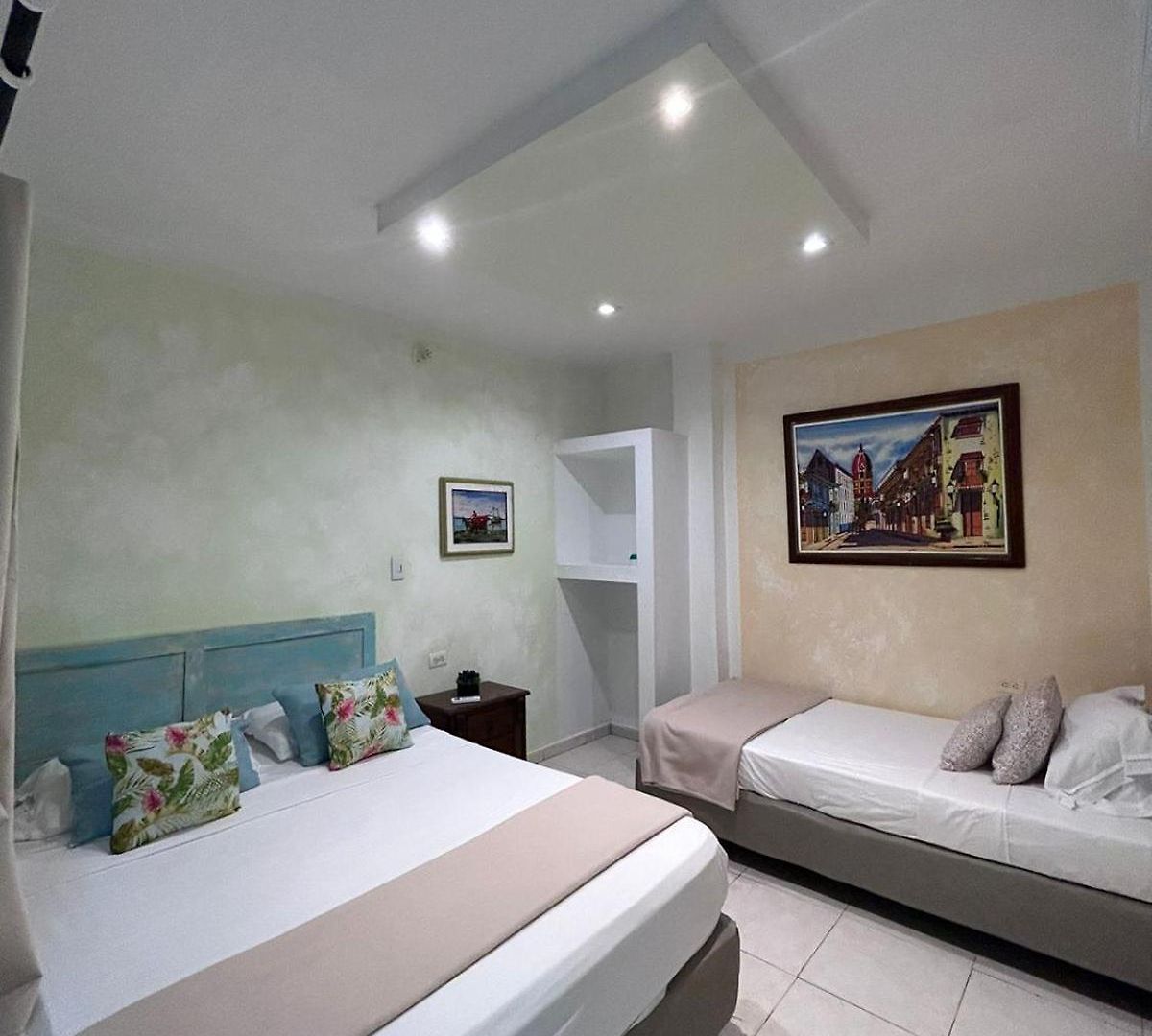 3cb-1 De 3 Alcobas En El Centro Historico Con Aire Acondicionado Y Wifi Apartment Cartagena